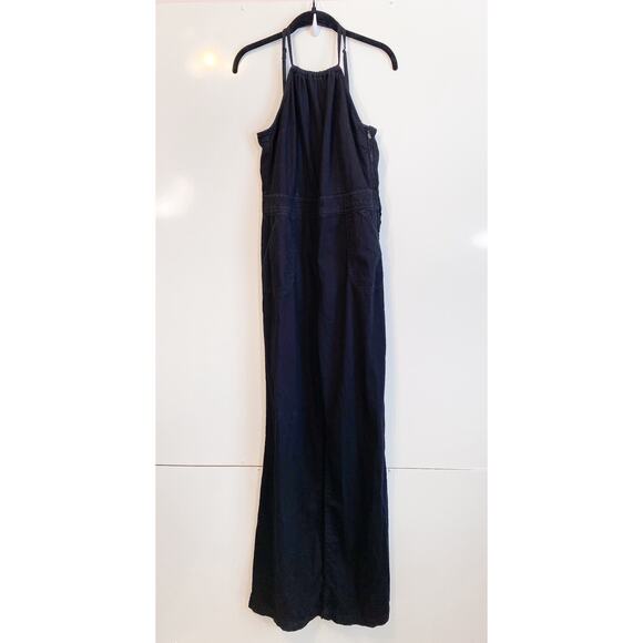 Paige Rhiannon Black Cotton Jumpsuit Anthropologie - Picture 3 of 9